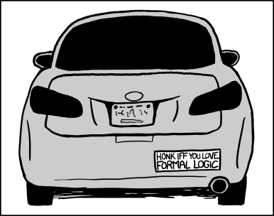 xkcd comic: a driver takes a conditional statement absolutely literally