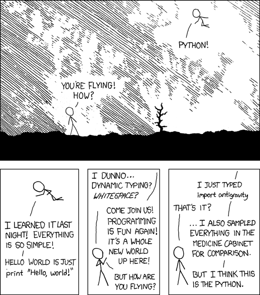 xkcd comic: Python