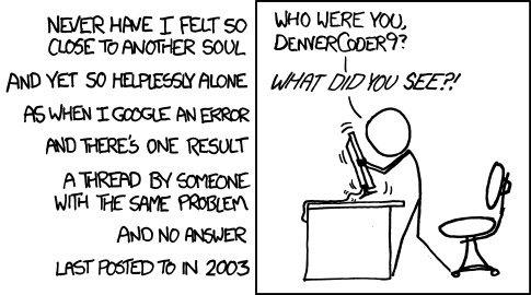 xkcd comic: Wisdom of the Ancients